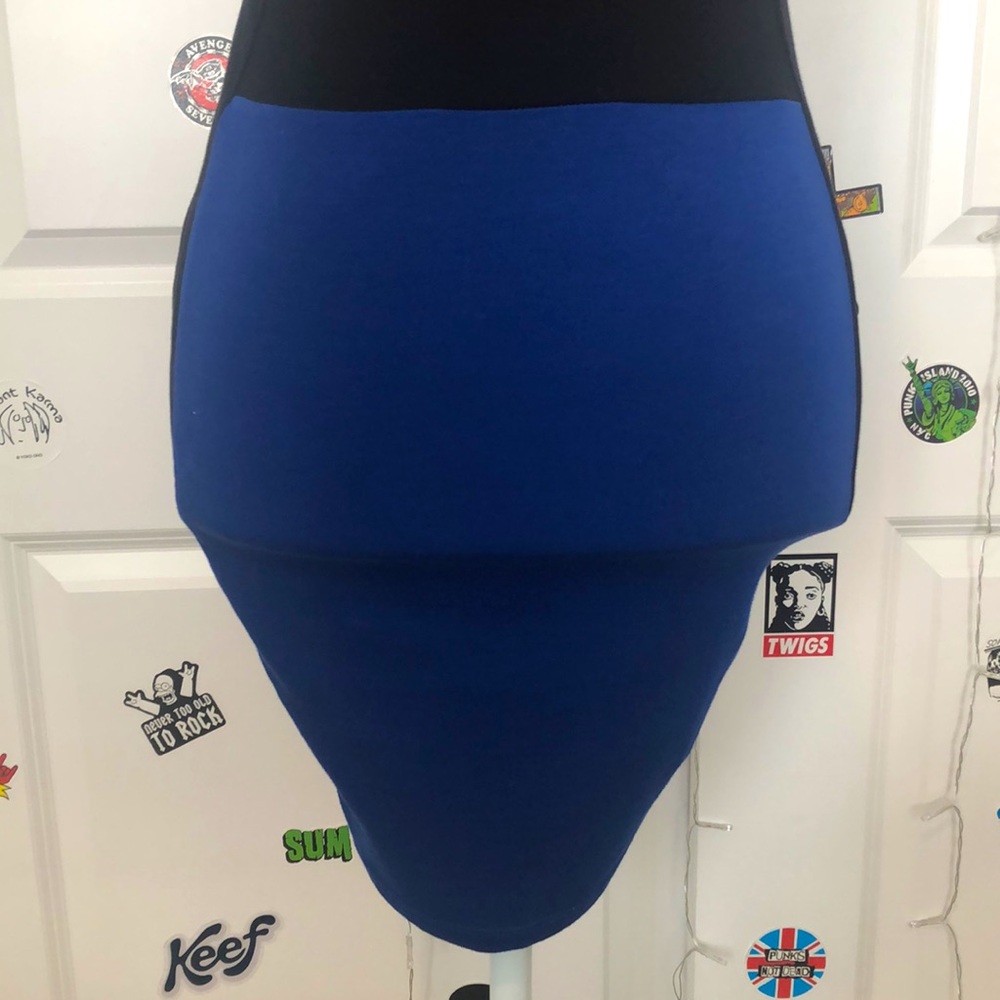 Motel Rocks color block strapless fitted mini party dress. NWOT! Sz S - Picture 3 of 8